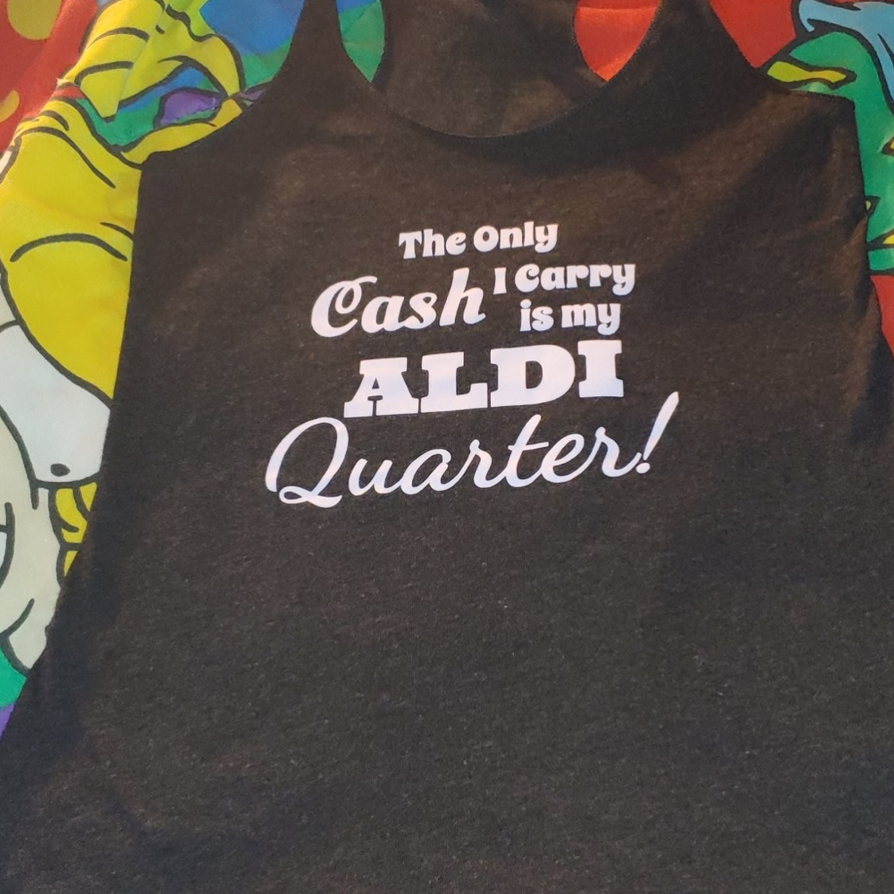 Ladies custom vinyl tank top